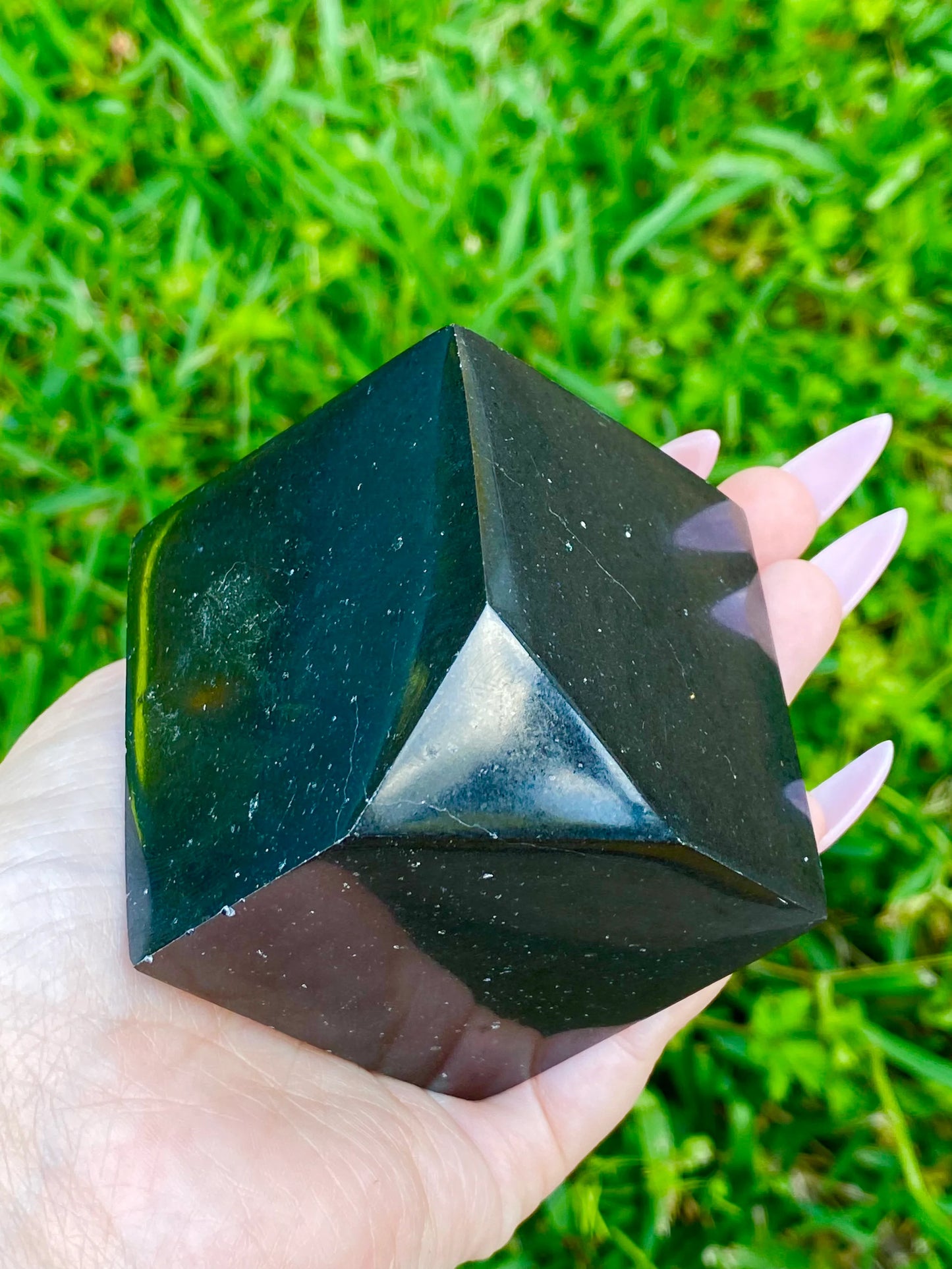Black Obsidian Floating Cube Crystals *ALL DIFFERENT SIZES*
