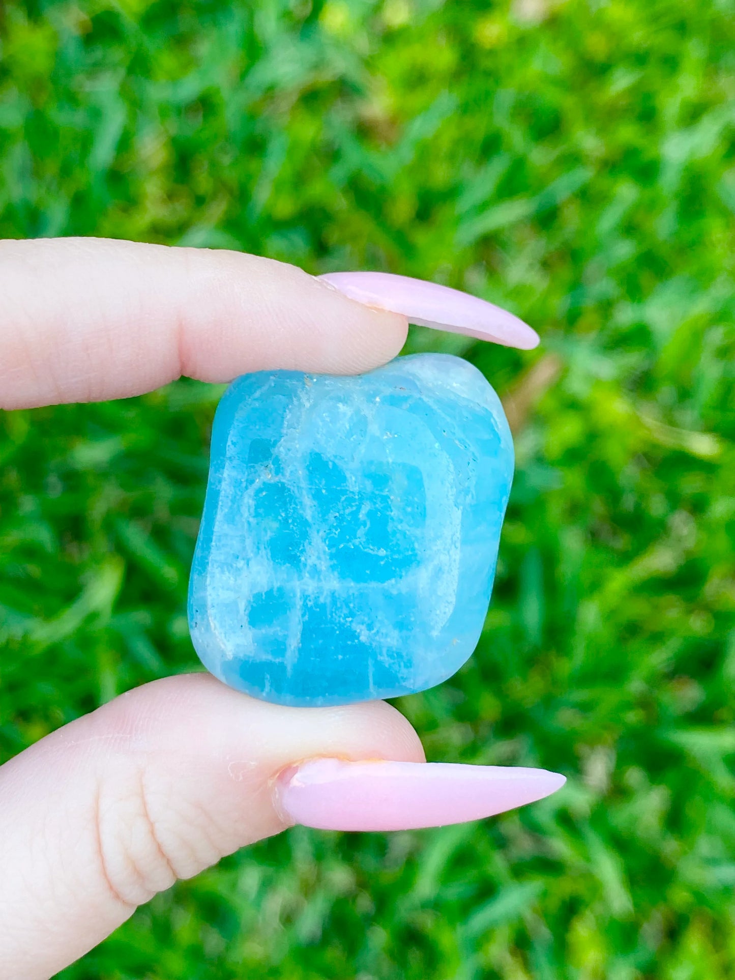 Aquamarine Tumble Crystal 1-1.50"