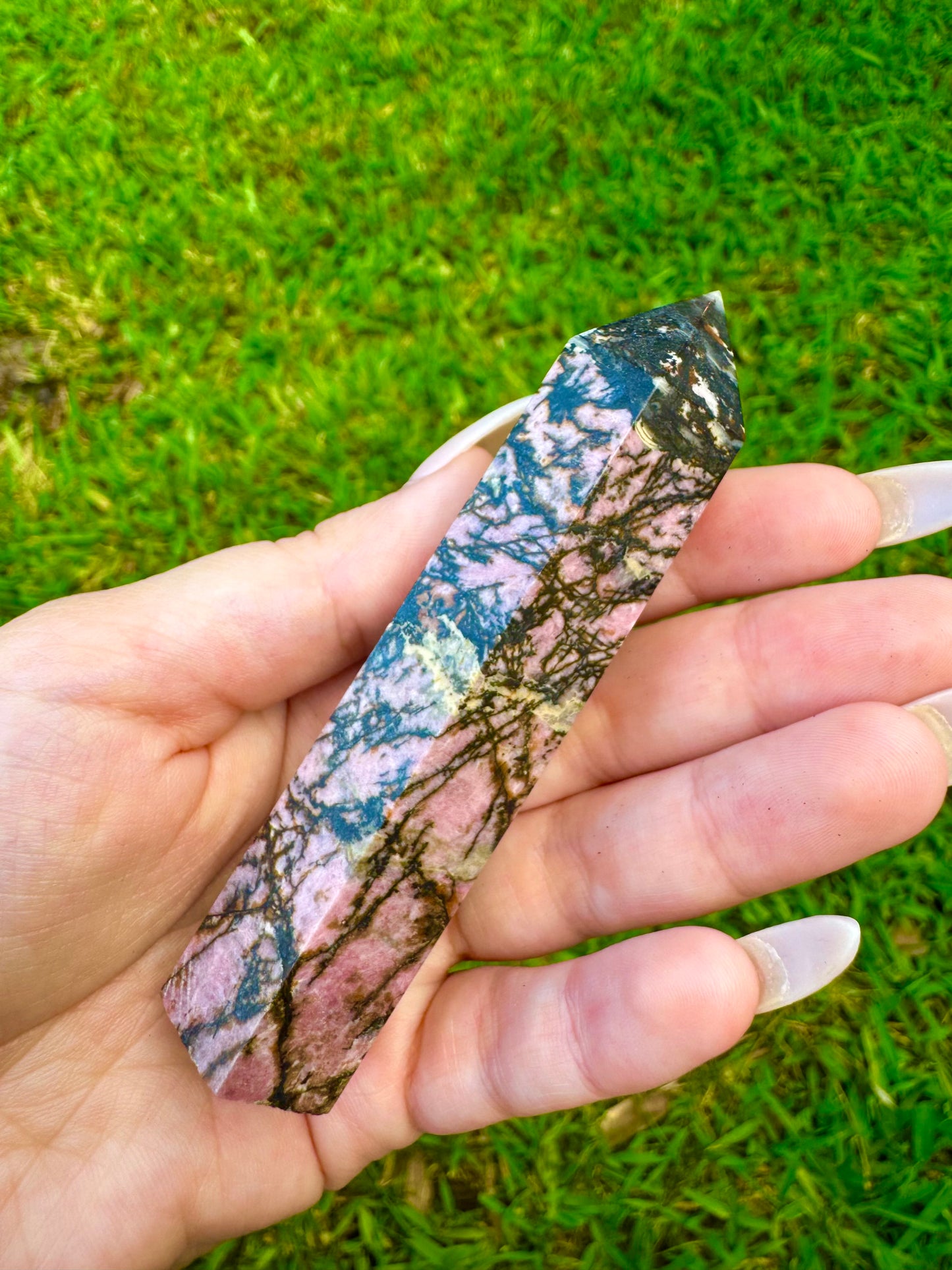 Rhodonite Towers *CHOOSE YOUR CRYSTAL*