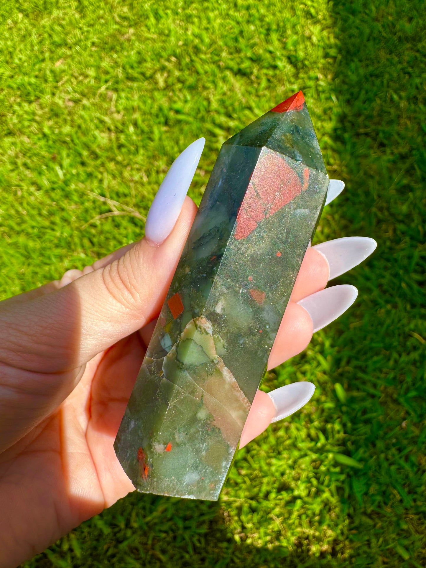 African Bloodstone Tower *CHOOSE YOUR CRYSTAL*
