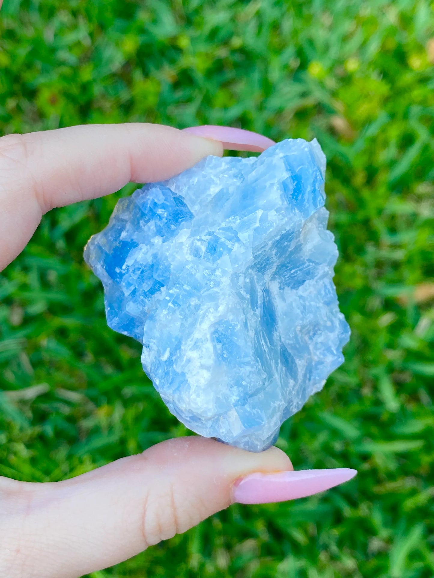 Blue Calcite Raw Crystal *DIFFERENT SIZES*