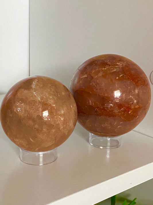 Fire Quartz Sphere (Hematoid Quartz) *CHOOSE YOUR CRYSTAL*