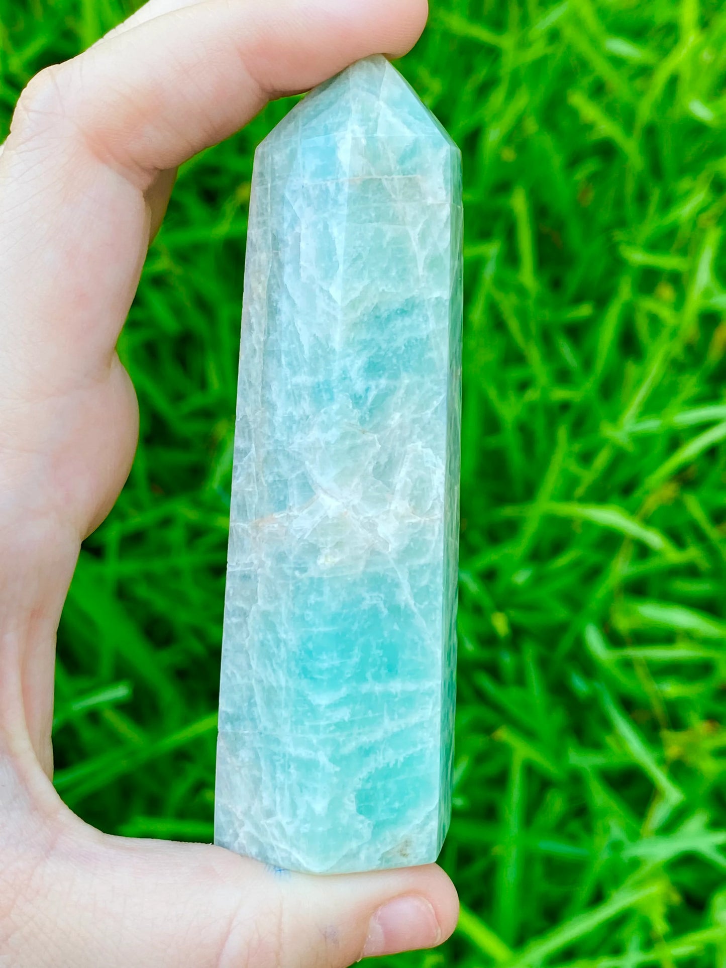 Amazonite Tower *CHOOSE YOUR CRYSTAL*