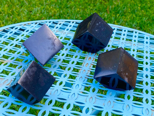 Black Obsidian Floating Cube Crystals *ALL DIFFERENT SIZES*