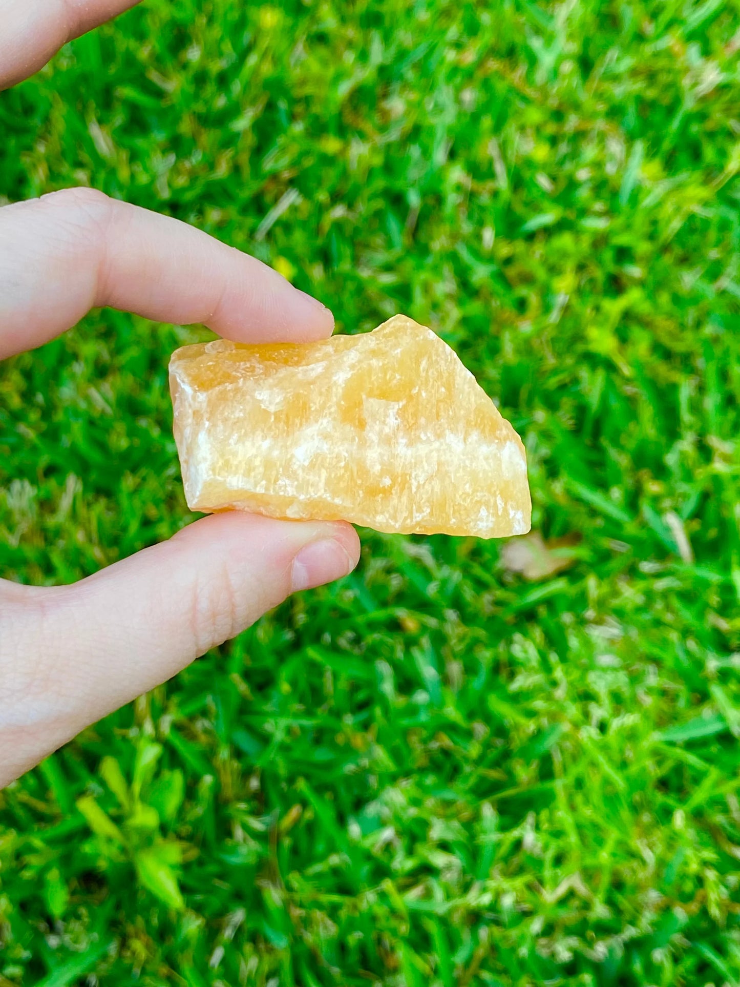 Orange Calcite Rough Crystal 1.3-2"