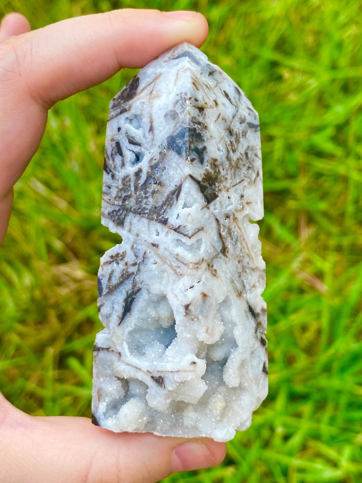 Druzy Chalcedony Tower *CHOOSE YOUR CRYSTAL*