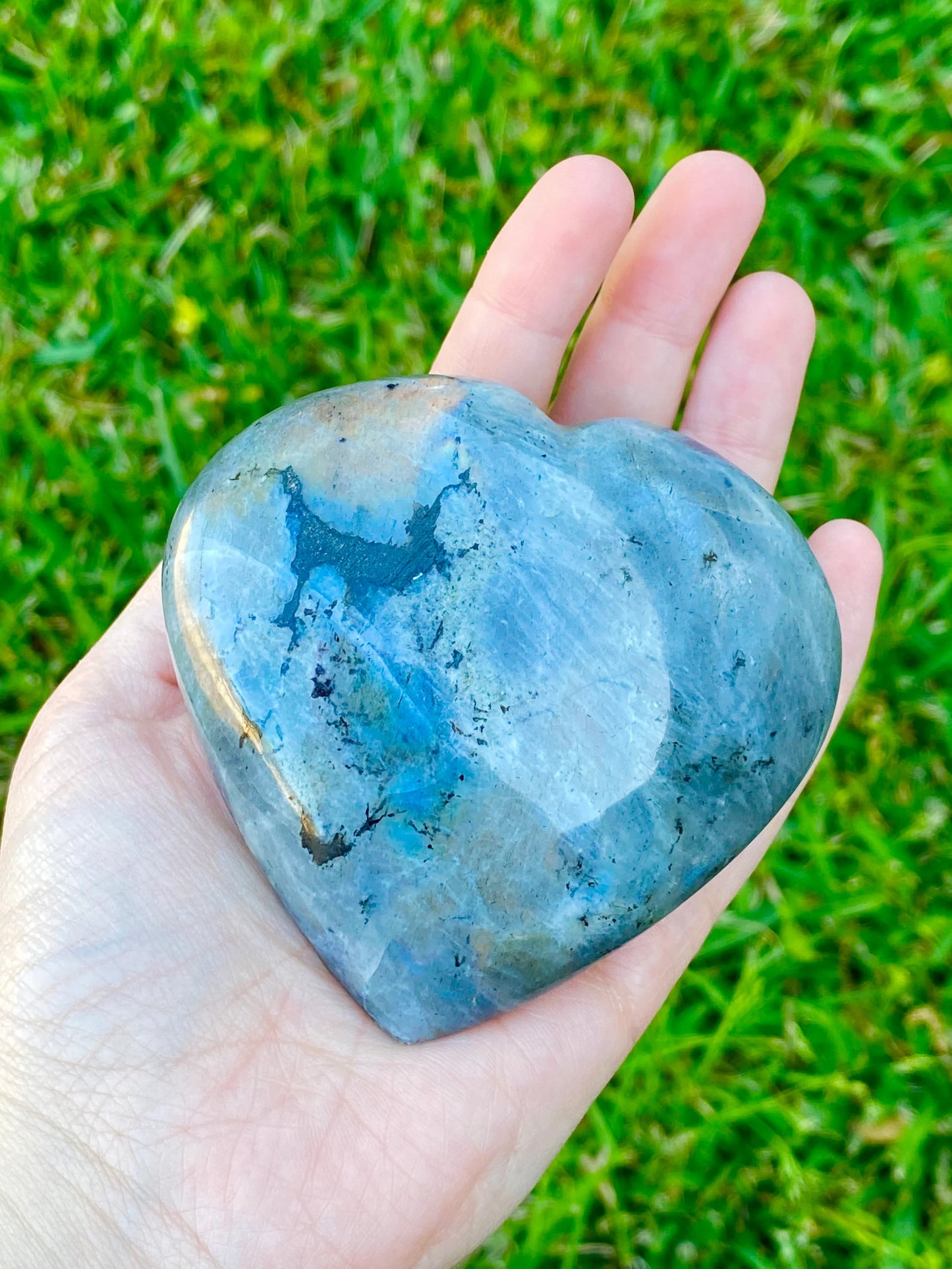 Labradorite Hearts *ALL SIZES* xsm- XLG