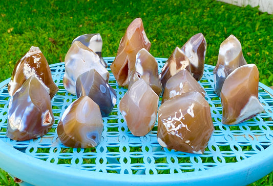 Orca Carnelian Agate Flame Crystal *CHOOSE YOUR CRYSTAL*