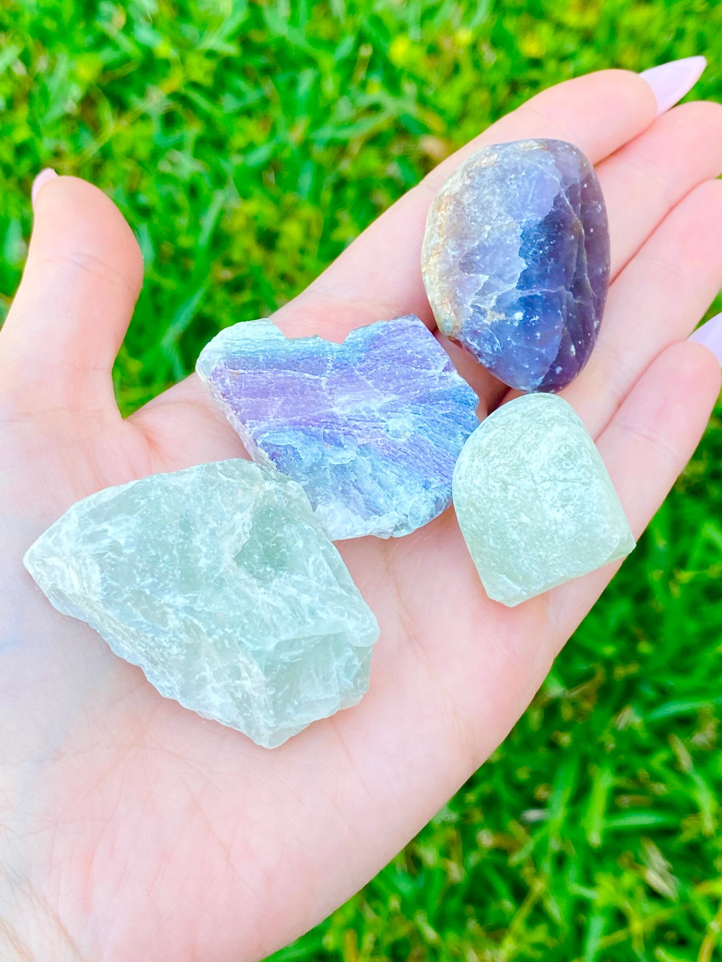 Raw Fluorite Crystal / Rainbow Fluorite 1.5-2"