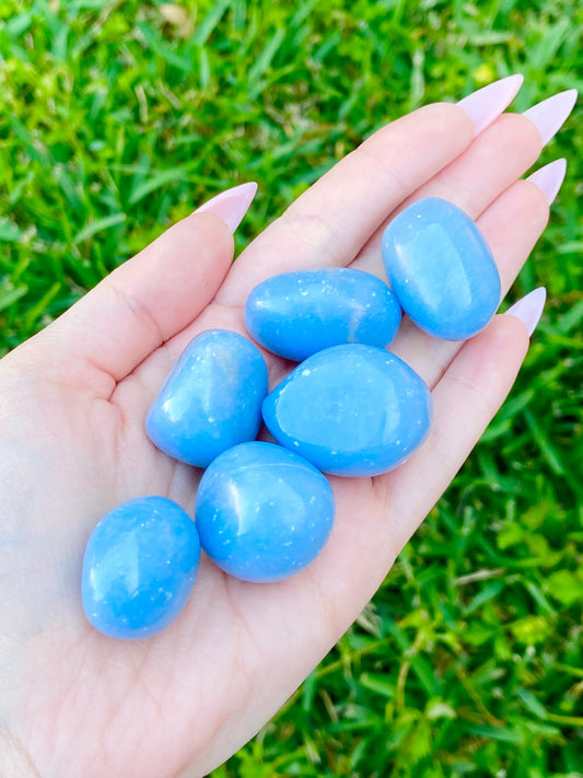 Angelite Tumble Crystal 1-1.50"
