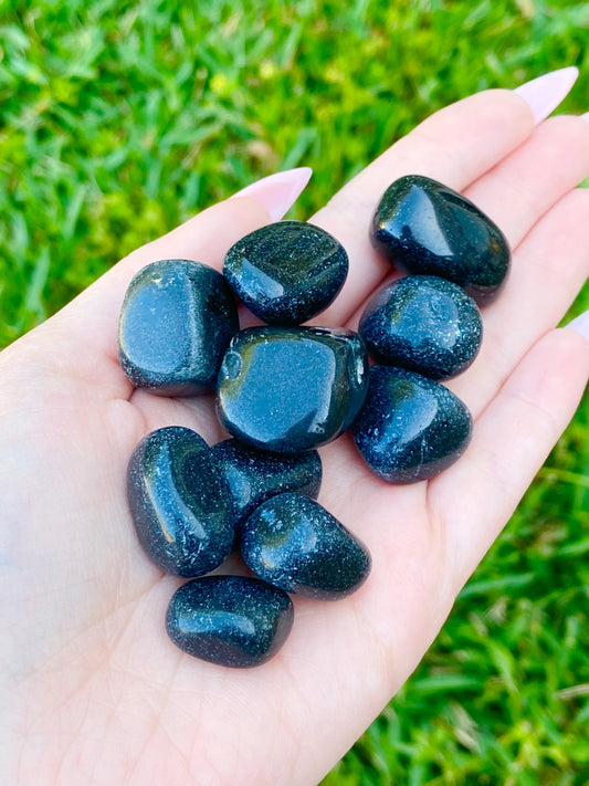 Black Tourmaline Tumble Crystal 25-35mm