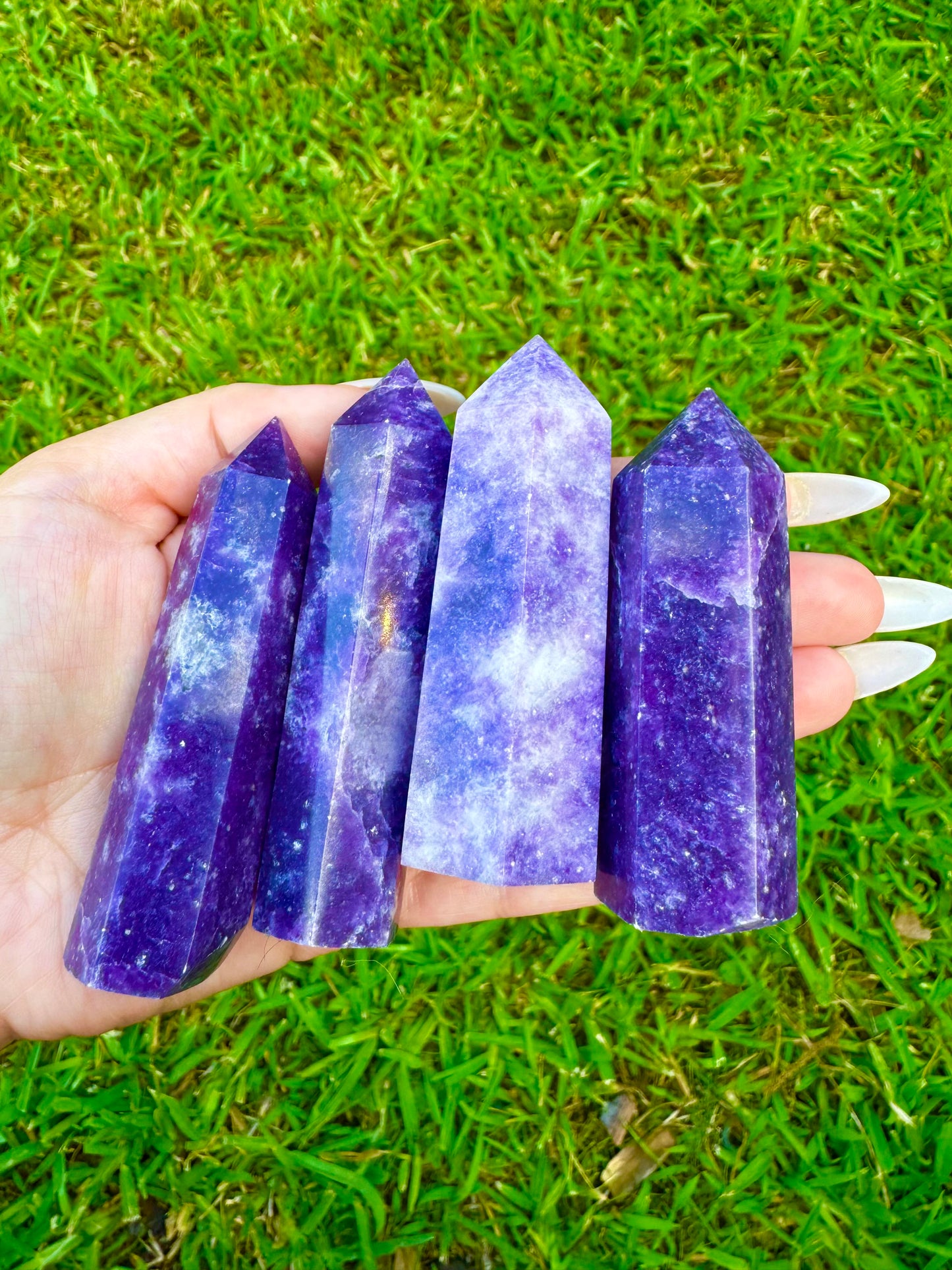 Lepidolite Tower *CHOOSE YOUR CRYSTAL*