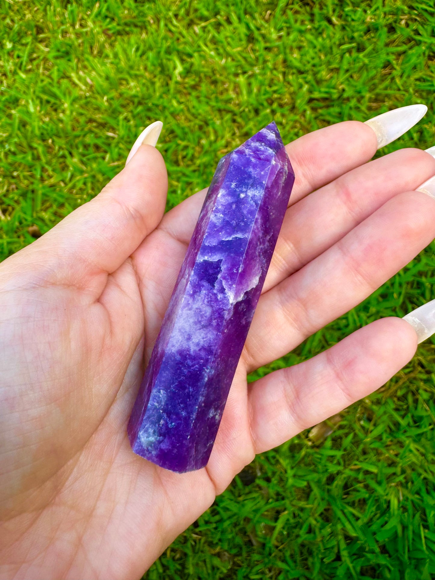 Lepidolite Tower *CHOOSE YOUR CRYSTAL*