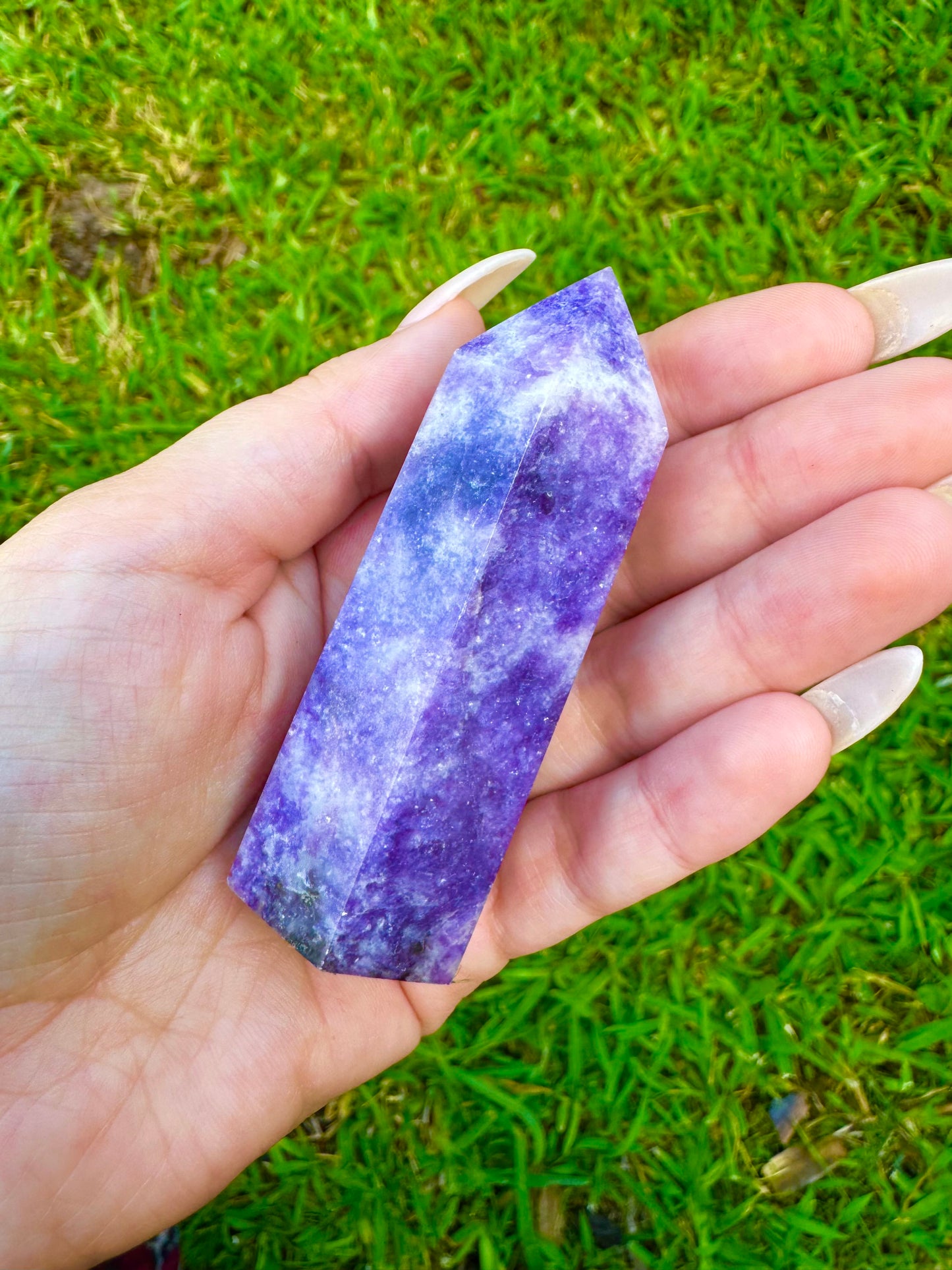 Lepidolite Tower *CHOOSE YOUR CRYSTAL*
