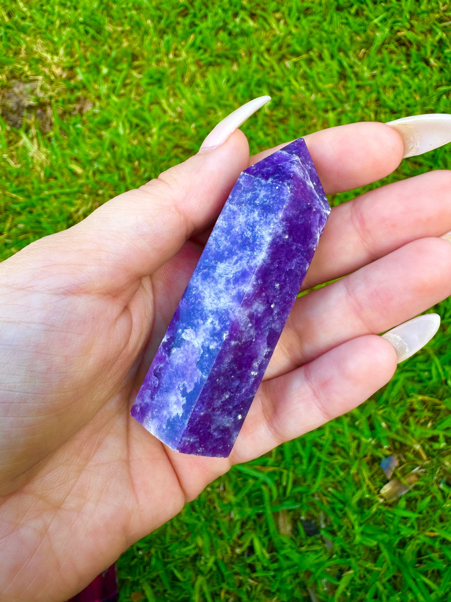 Lepidolite Tower *CHOOSE YOUR CRYSTAL*
