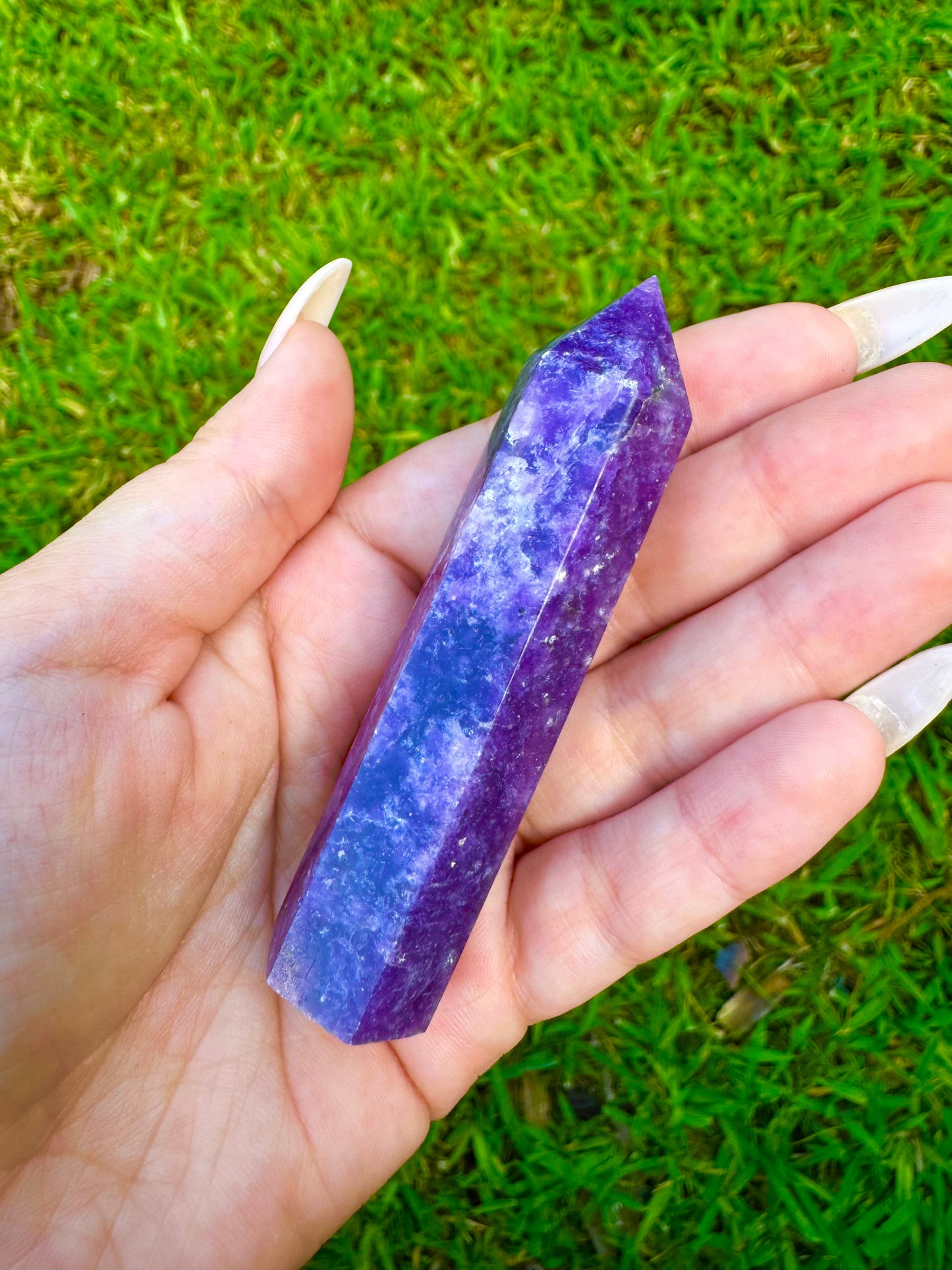 Lepidolite Tower *CHOOSE YOUR CRYSTAL*