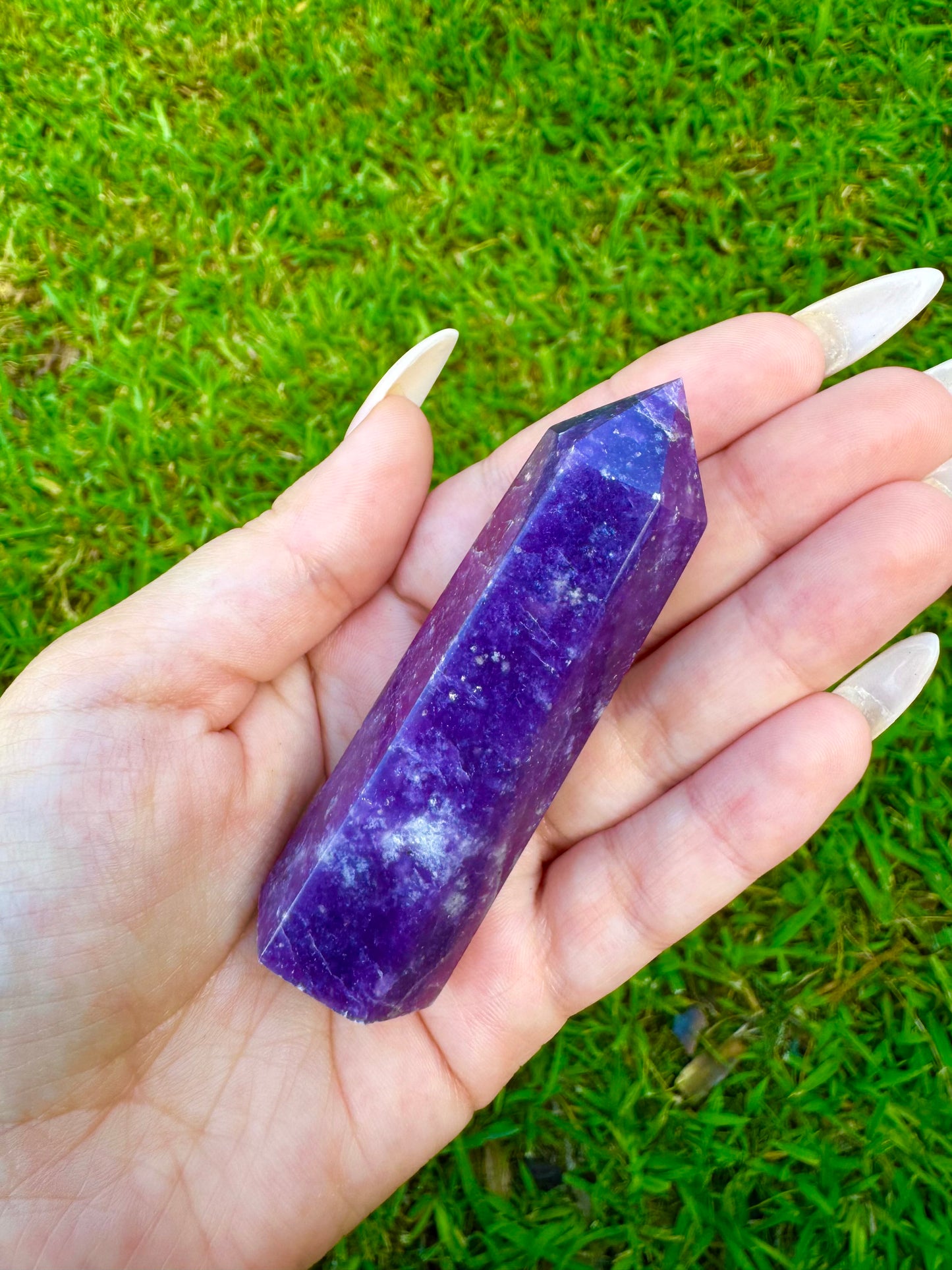 Lepidolite Tower *CHOOSE YOUR CRYSTAL*