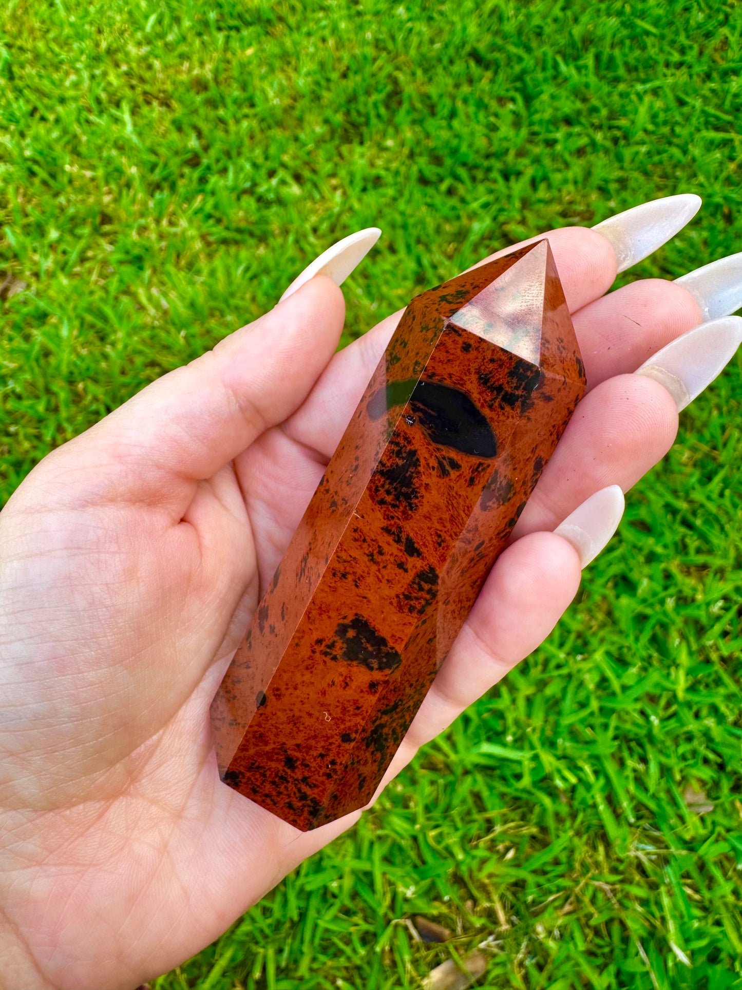 Mahogany Obsidian Towers *CHOOSE YOUR CRYSTAL*