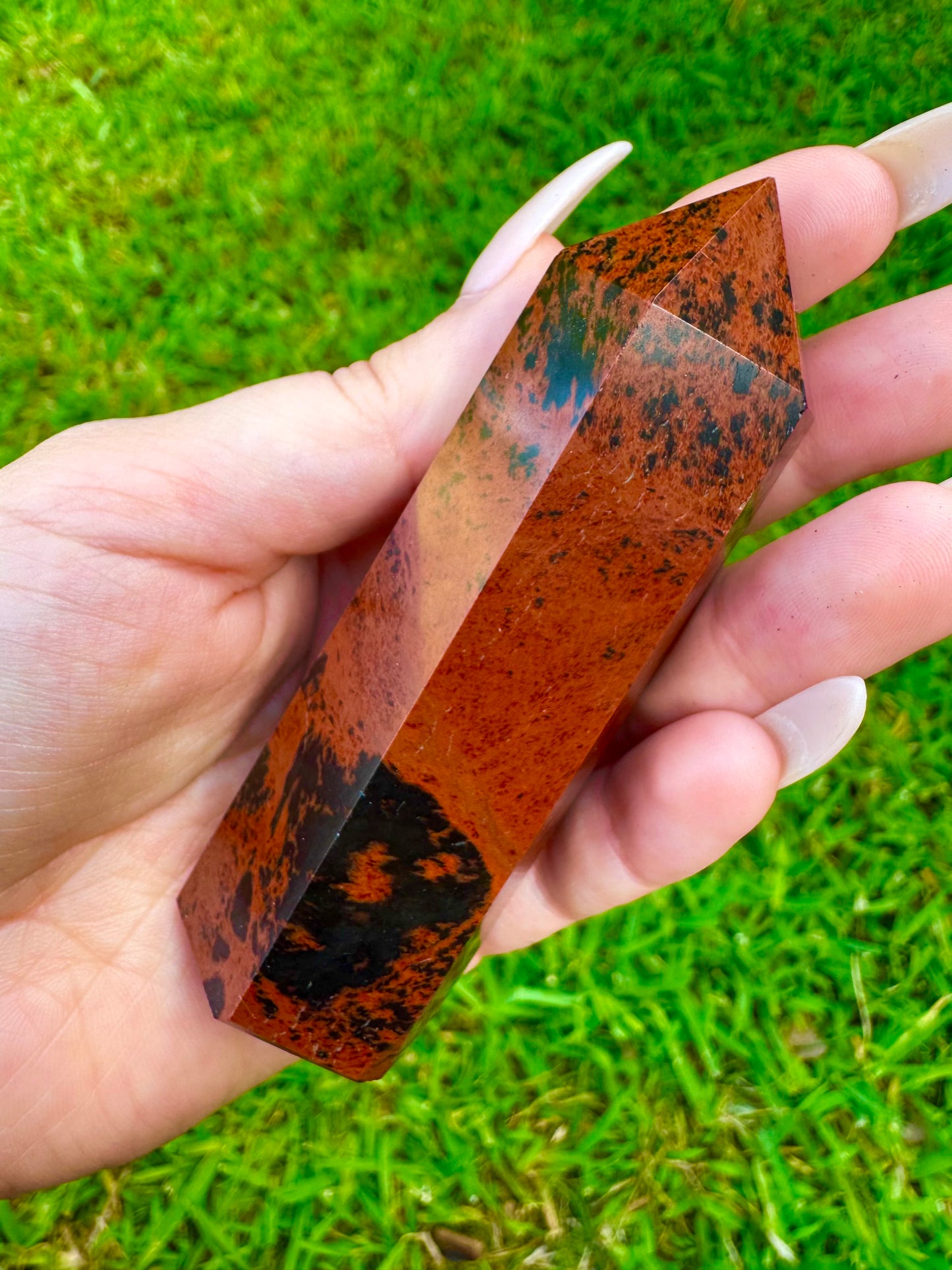 Mahogany Obsidian Towers *CHOOSE YOUR CRYSTAL*