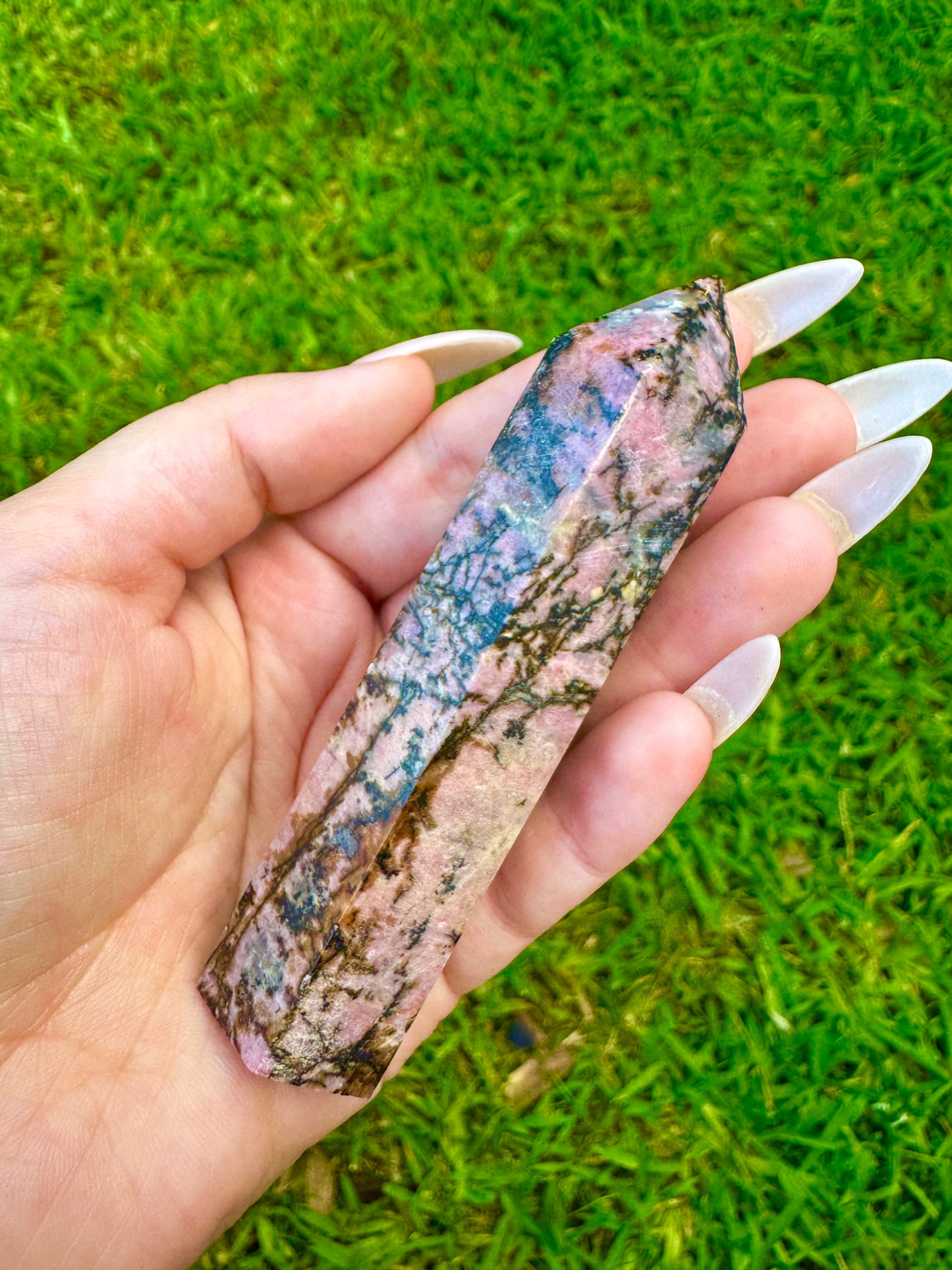 Rhodonite Towers *CHOOSE YOUR CRYSTAL*