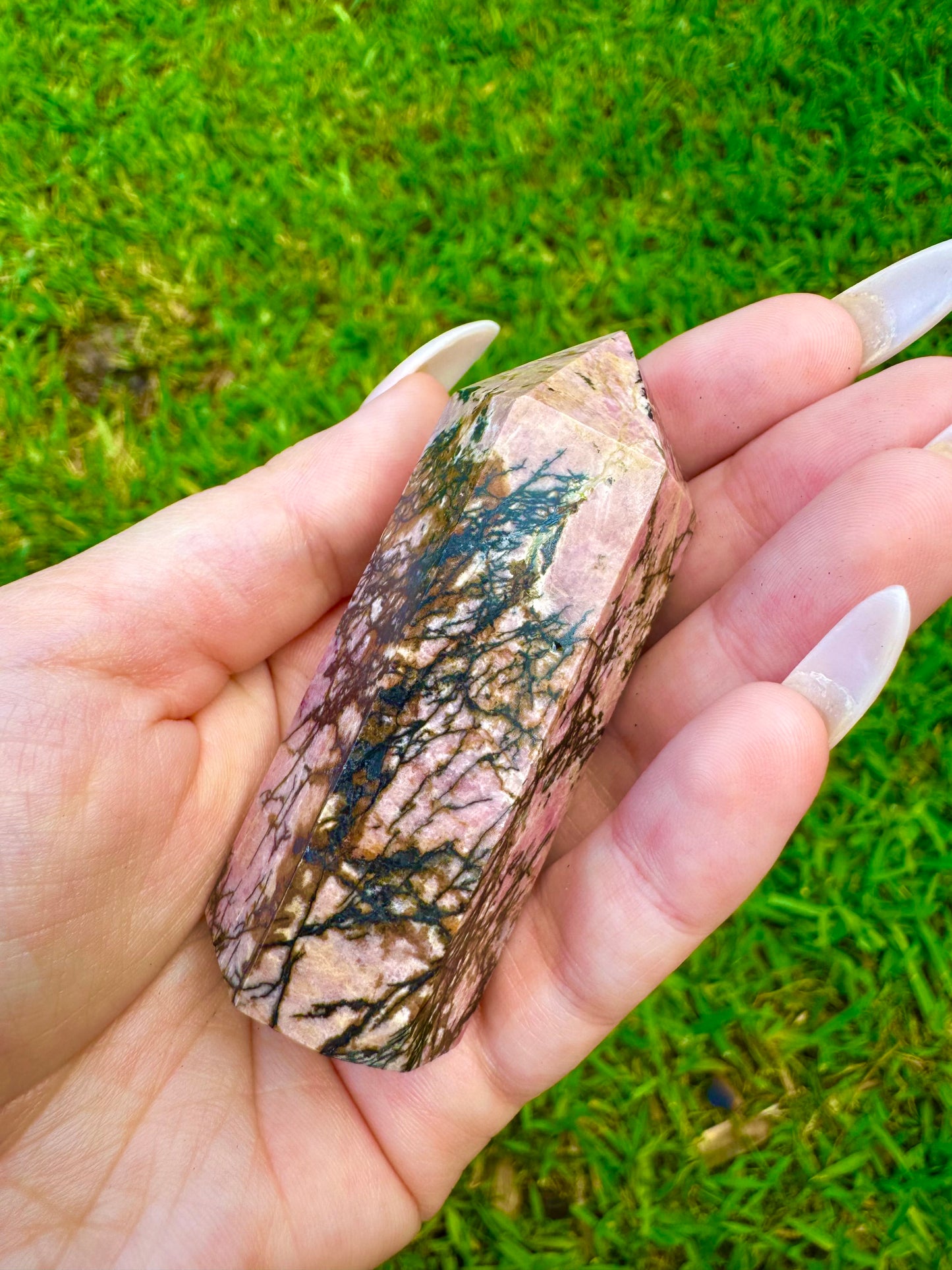 Rhodonite Towers *CHOOSE YOUR CRYSTAL*
