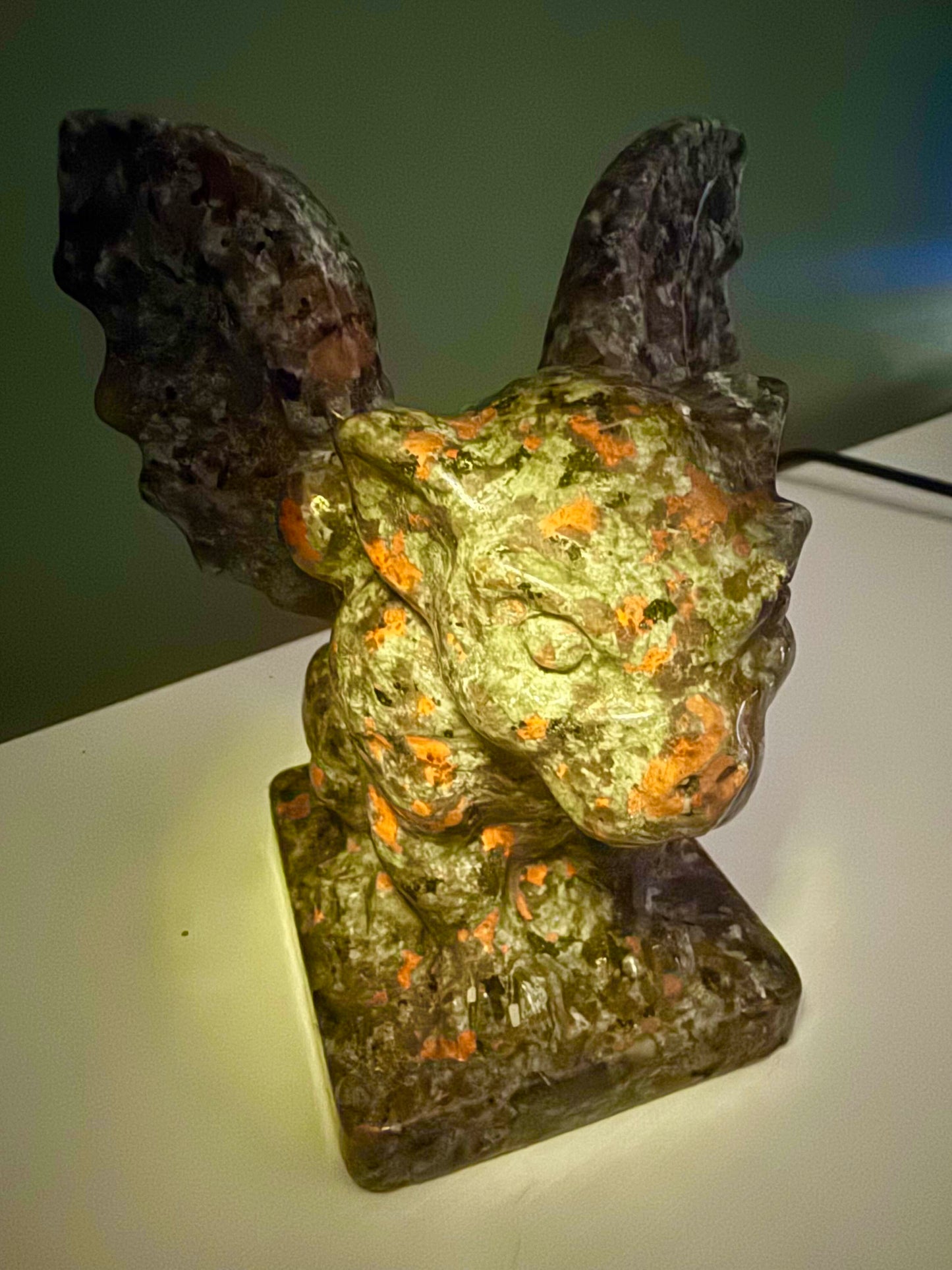 4.9" Large Yooperlite Gargoyle *UV REACTION*