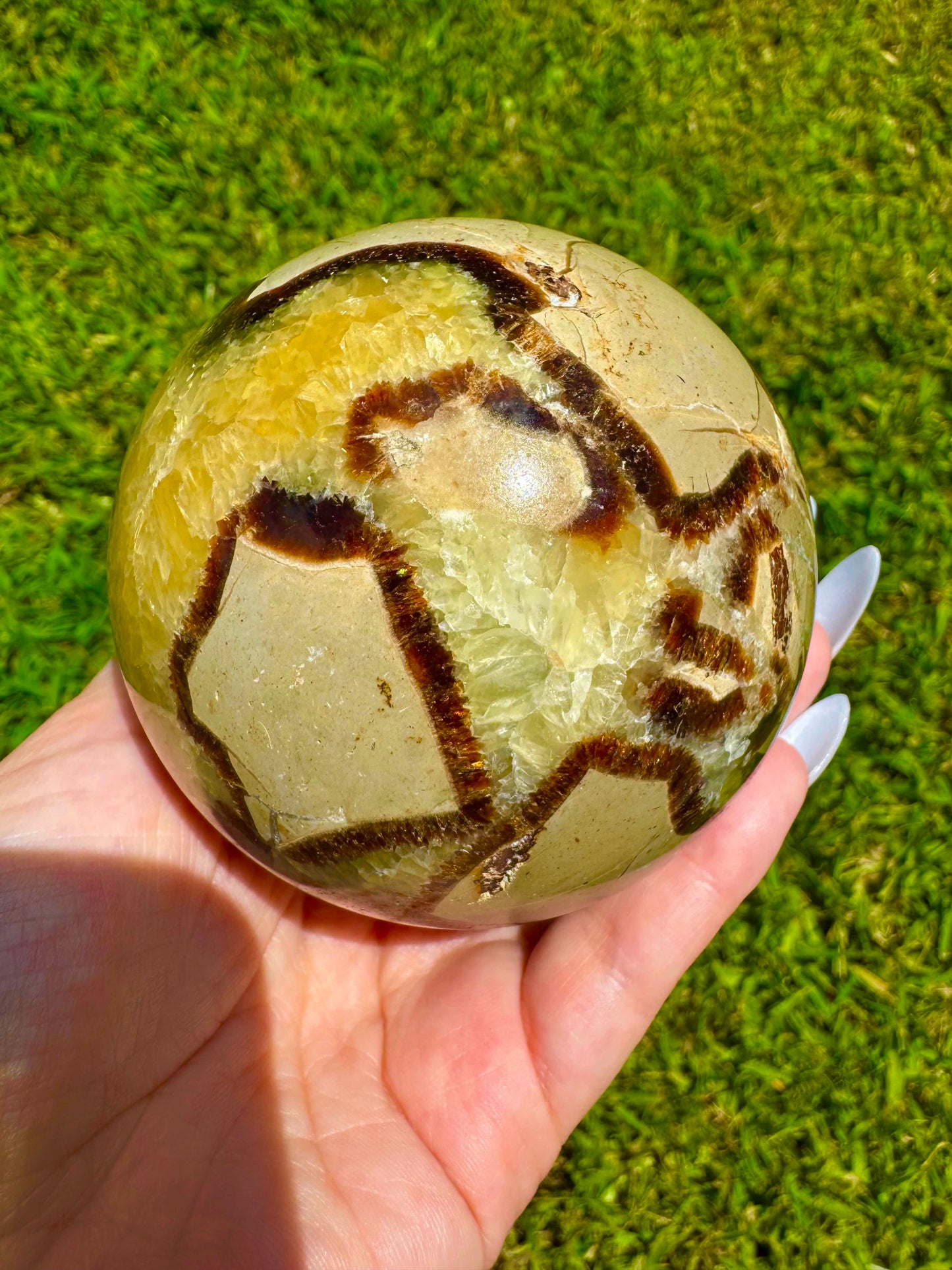 Septarian Sphere *CHOOSE YOUR CRYSTAL SIZE*