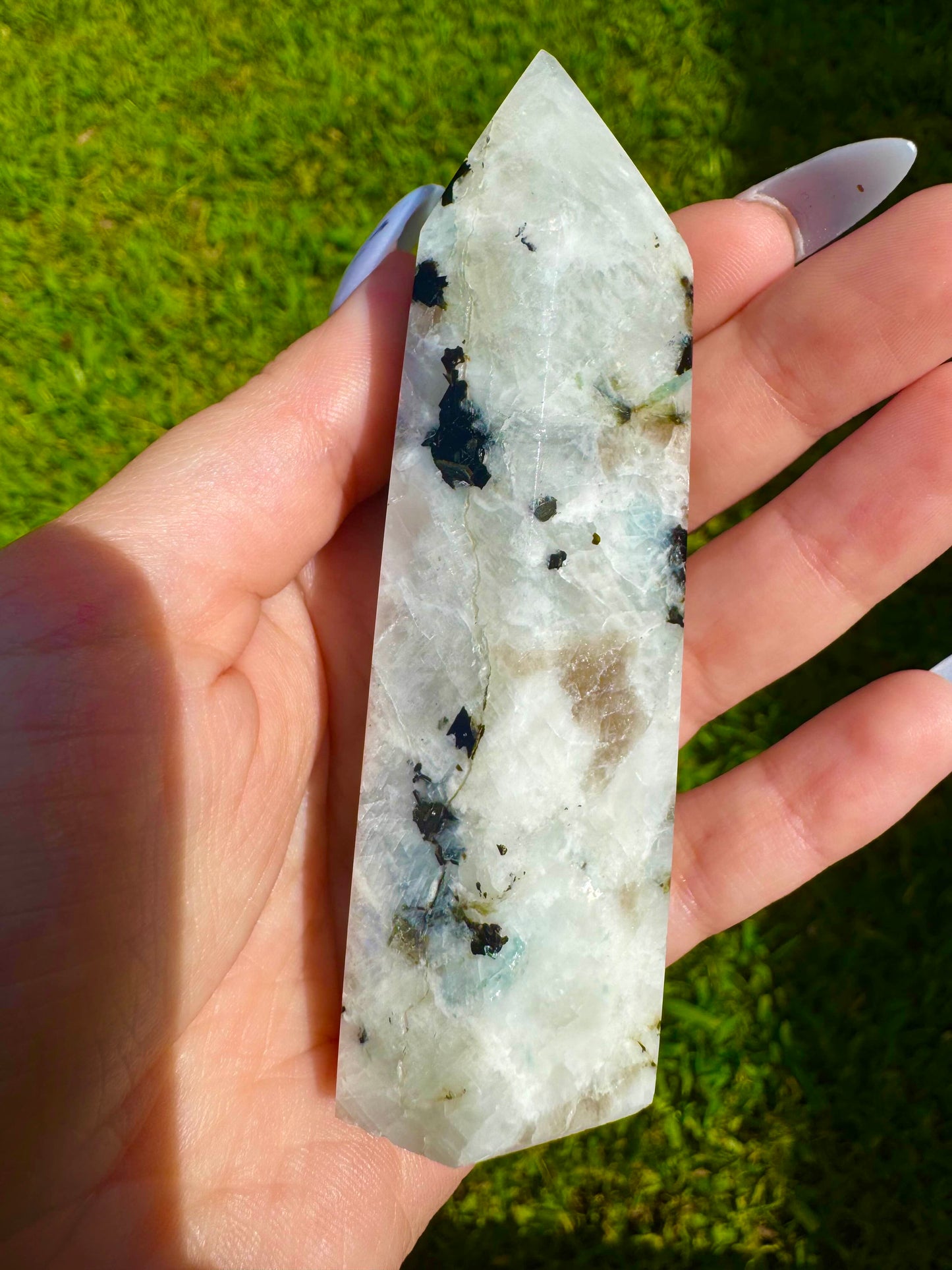 Rainbow Moonstone Tower *CHOOSE YOUR CRYSTAL*