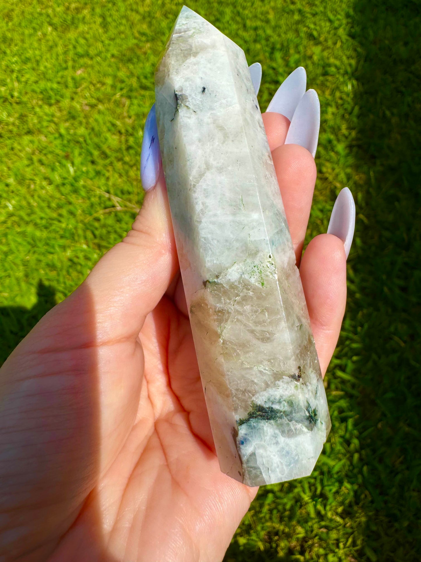 Rainbow Moonstone Tower *CHOOSE YOUR CRYSTAL*