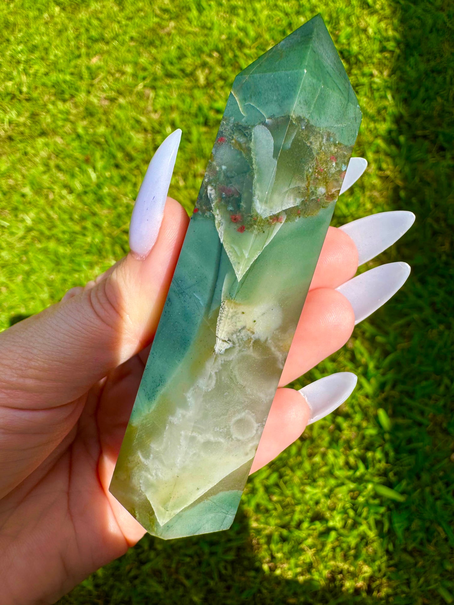 African Bloodstone Tower *CHOOSE YOUR CRYSTAL*