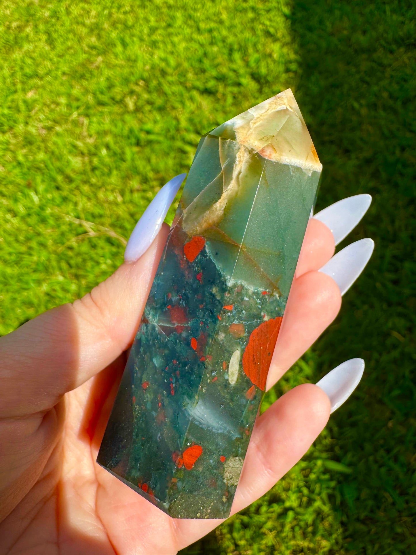 African Bloodstone Tower *CHOOSE YOUR CRYSTAL*