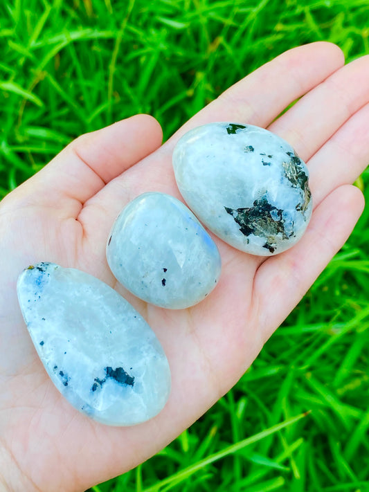 Rainbow Moonstone Tumble 1-1.4"
