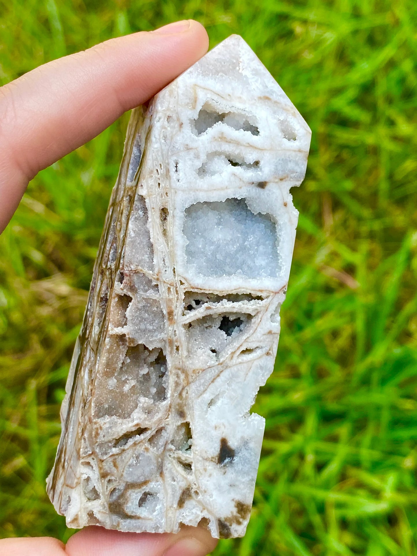 Druzy Chalcedony Tower *CHOOSE YOUR CRYSTAL*