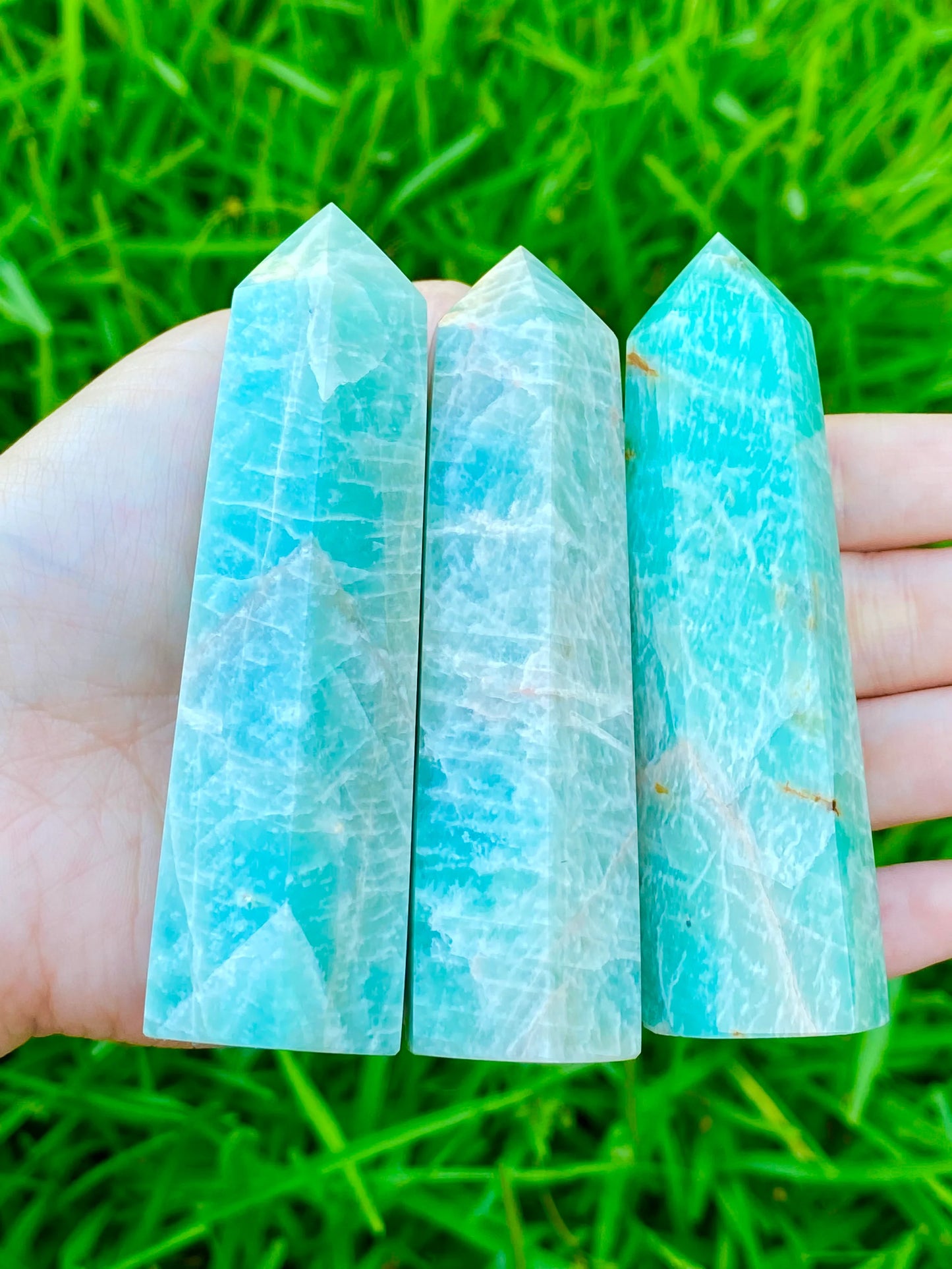 Amazonite Tower *CHOOSE YOUR CRYSTAL*