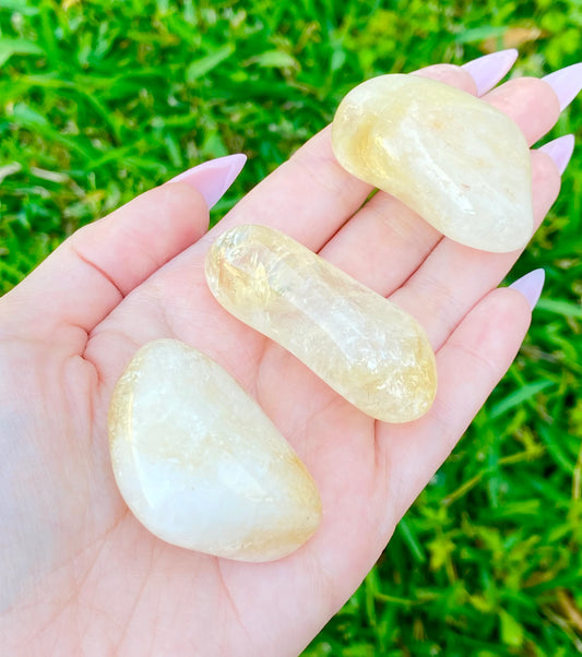 LARGE Citrine Tumble Crystal 1.20-1.50"