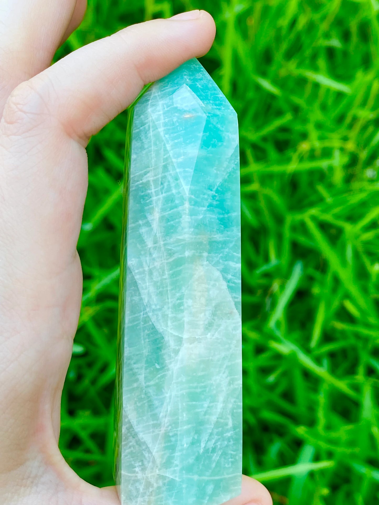 Amazonite Tower *CHOOSE YOUR CRYSTAL*