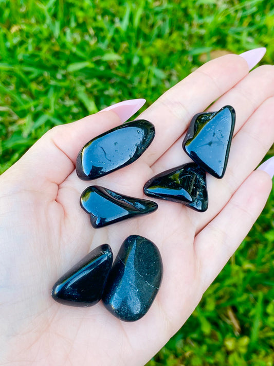 Black Obsidian Tumble Crystal 0.75-1.25"