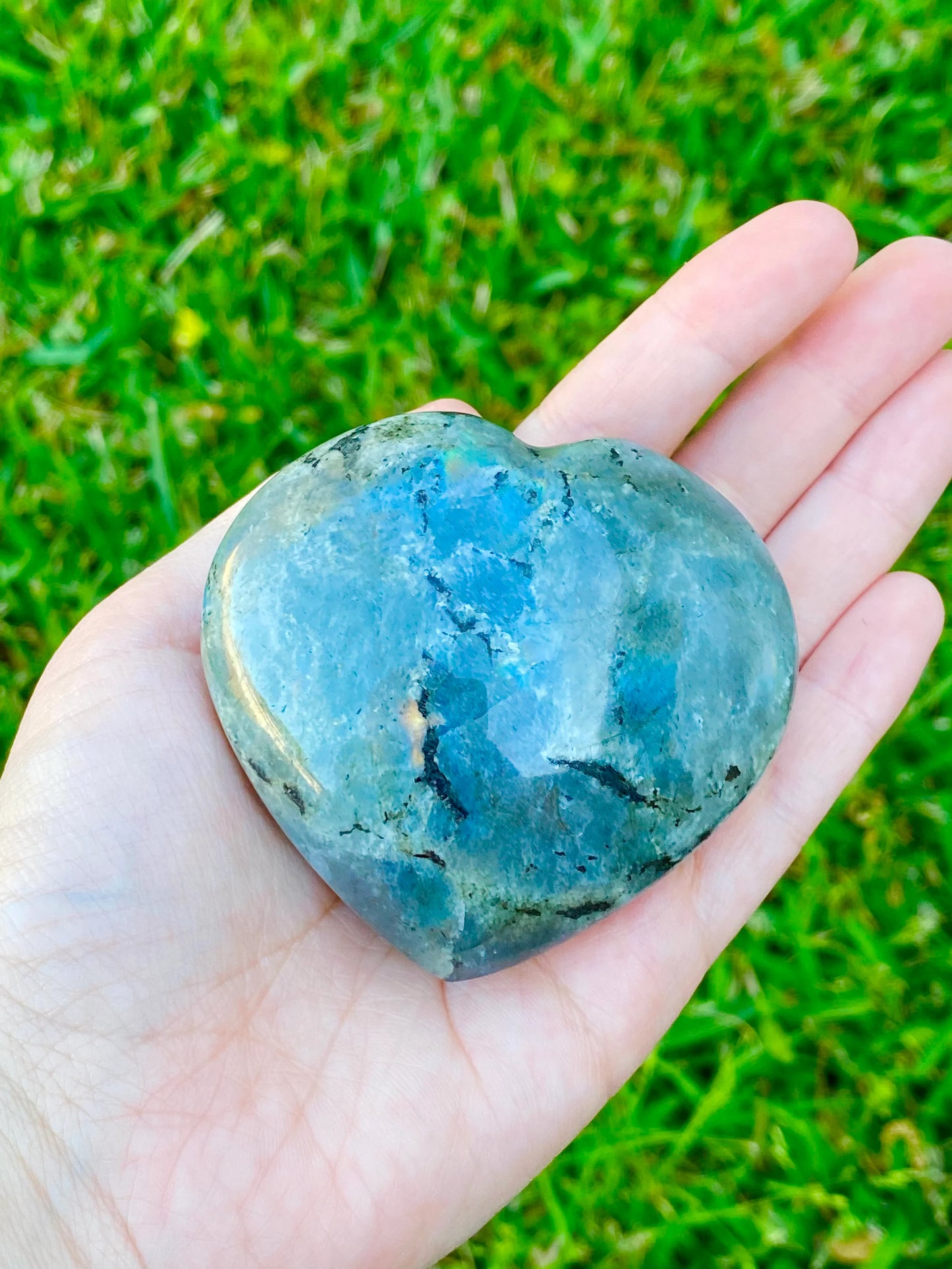 Labradorite Hearts *ALL SIZES* xsm- XLG