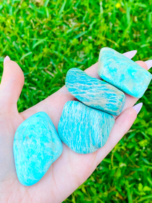 Amazonite Tumble Crystal 0.75-1.50"