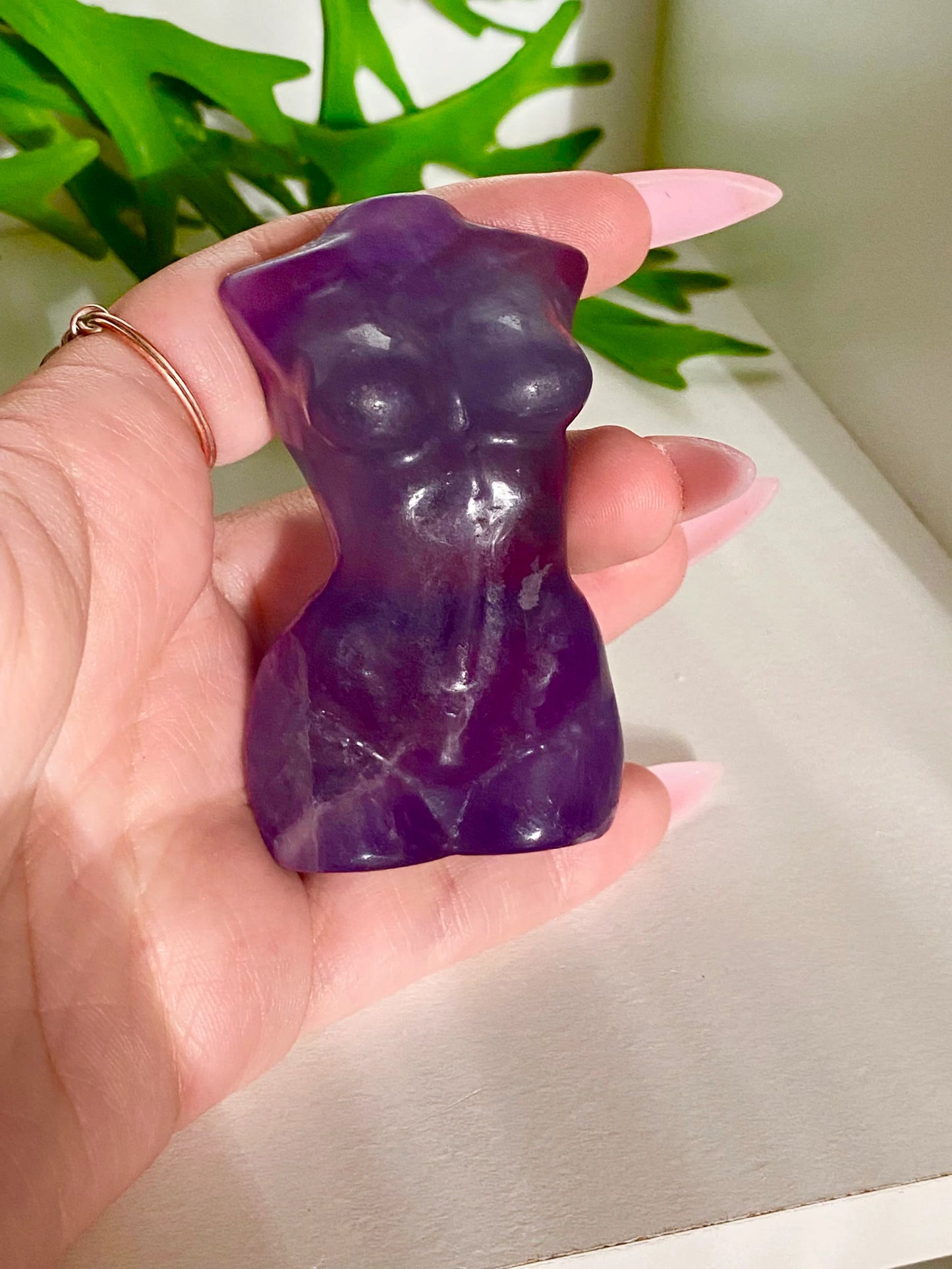2.6" Fluorite Goddess Body Crystal