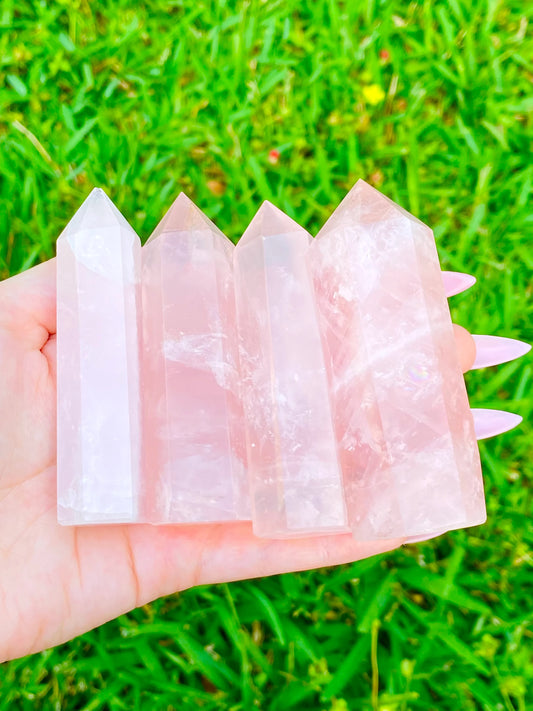 Rose Quartz Tower *CHOOSE YOUR CRYSTAL*