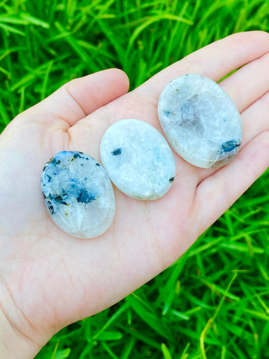 Rainbow Moonstone Worry Stones